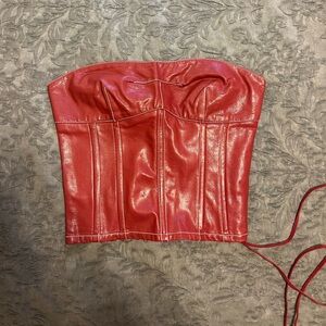 Edikted Red Corset top